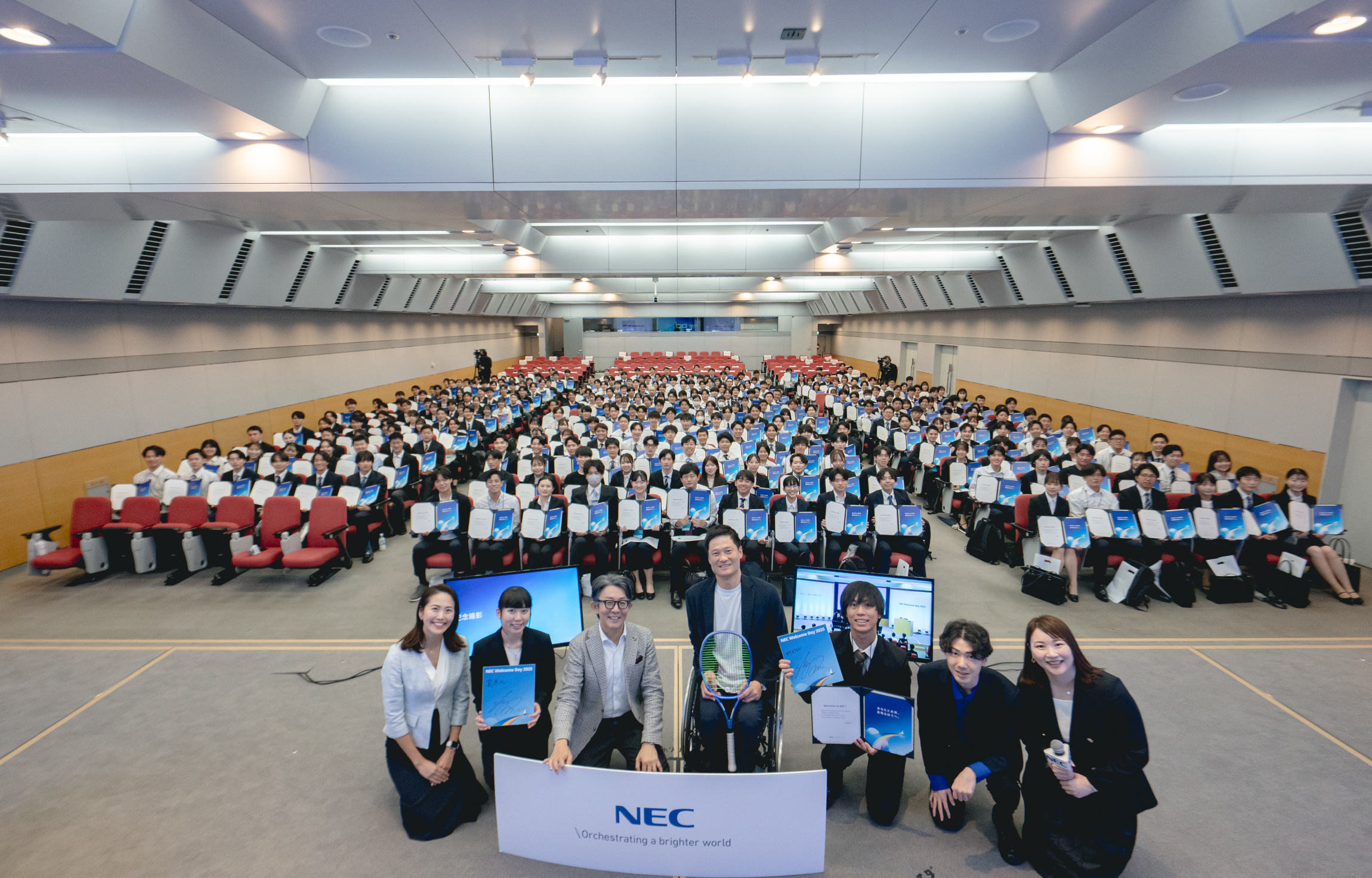 NECへようこそ！ 未来のリーダーたちが結束を深める日――Welcome Day(内定式)を開催しました。
